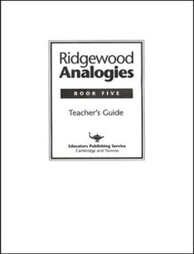 Ridgewood Analogies Book 5 Teacher's Guide   (Limited Quantities)