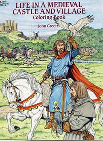 Life in a Medieval Castle Coloring Book