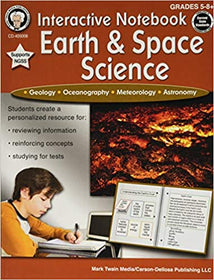 Interactive Notebook: Earth & Space Science, Grades 5 - 8 - Carson Dellosa
