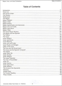 Mayan, Incan, and Aztec Civilizations Resource Book Grade 5-8