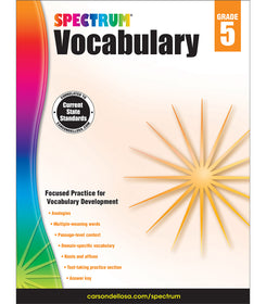Spectrum Vocabulary Grade 5