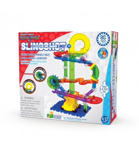 Techno Gears Marble Mania - Slingshot 3.0  - Marble Run - The Learning Journey