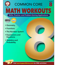 Common Core Math Workouts Resource Book Grade 8