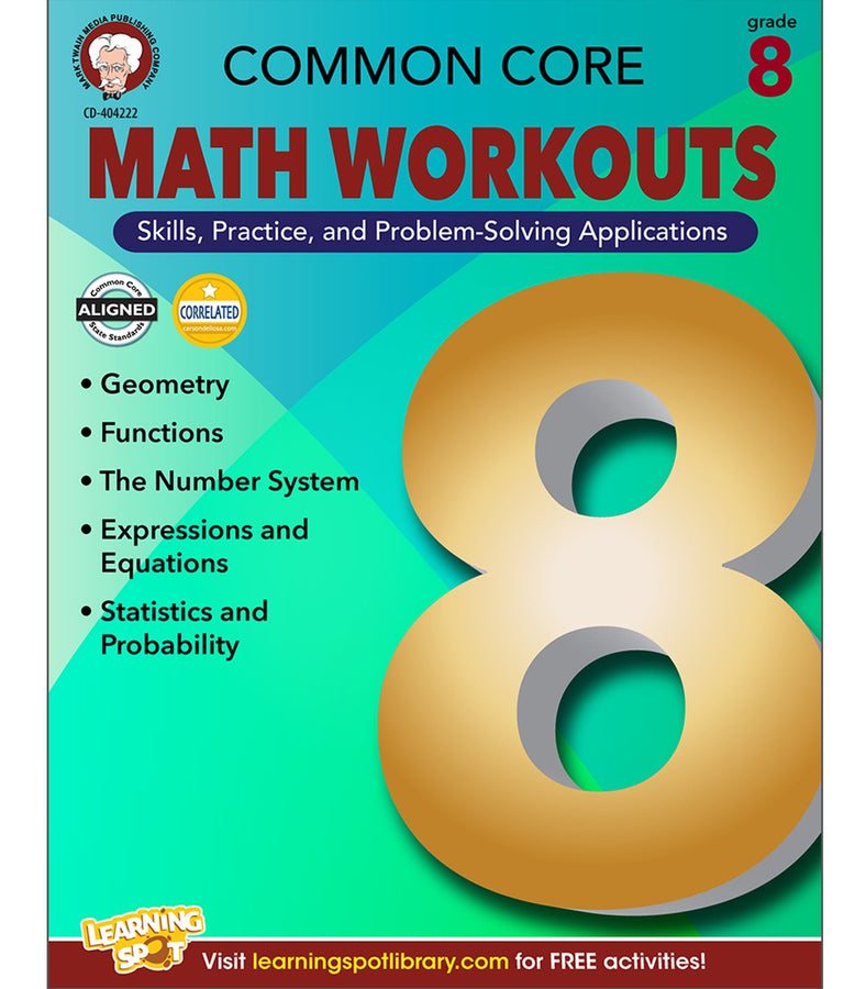 Common Core Math Workouts Resource Book Grade 8