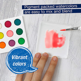 Watercolor Paint by Number Farmhouse Floral (Faber-Castell)