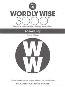 Wordly Wise 3000 Answer Key Grade 4 (4th Edition)