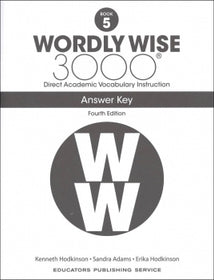 Wordly Wise 3000 Answer Key Grade 5 (4th Edition)
