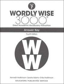 Wordly Wise 3000 Answer Key Grade 7 (4th Edition)