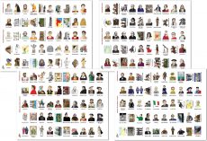 History Odyssey Color Timeline Sticker Pack