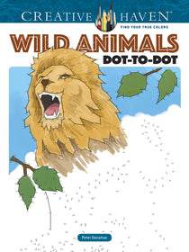 Creative Haven Wild Animals Dot-to-Dot Coloring Book
