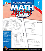 Common Core Math 4 Today Workbook Grade 1  Paperback
