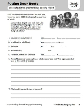 Daily Higher-Order Thinking Grade 6