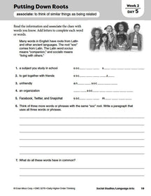 Evan-Moor Daily Higher-Order Thinking Grade 6