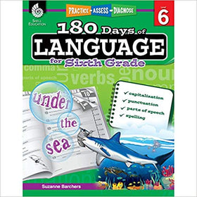 180 Days of Language for Sixth Grade – Teacher Created Materials