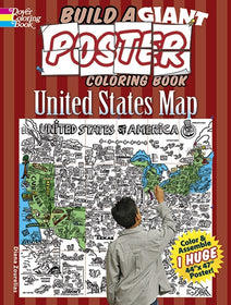 Build a Giant Poster Coloring Book -- United States Map