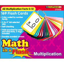 Math in a Flash Color-Coded Flash Cards: Multiplication