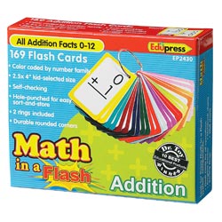 Math in a Flash™ Color-Coded Flash Cards, Addition
