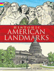 Historic American Landmarks Coloring Book