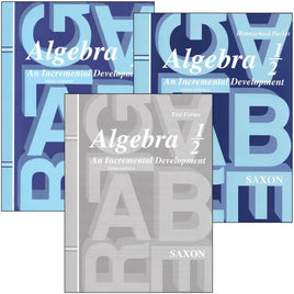 Saxon Algebra 1/2 Homeschool Kit (3rd Edition) (Clearance - Not Returnable)