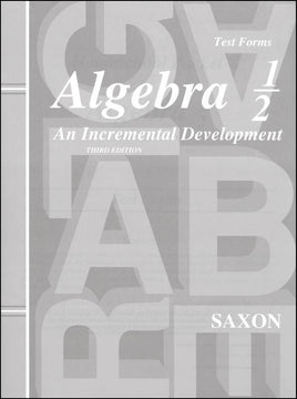 Saxon Algebra 1/2 Tests (3rd Edition)