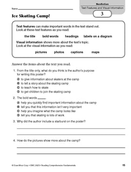 Evan-Moor Reading Comprehension Fundamentals, Grade 3