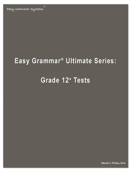 Easy Grammar Ultimate Series: 180 Daily Teaching Grade 12+ Tests