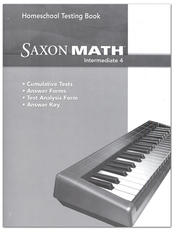 Saxon Math 4 Intermediate Test Book – A Brighter Child Homeschool ...