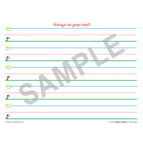Smart Start K-1 Writing Paper: 40 Sheet Tablet