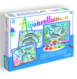 Aquarellum Dolphins Painting Kit