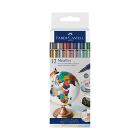 Metallics Marker, cardboard wallet of 12 (Faber-Castell)