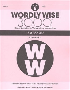 Wordly Wise 3000 Tests Grade 6 (4th Edition)