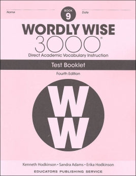 Wordly Wise 3000 Tests Grade 9 (4th Edition)