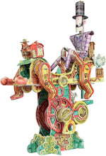 Magnificent Walking Machine - Cardboard Building Kit - Hand Cranking 3D Moving Machine - Kids IQ Builder - STEM by BABALU