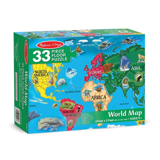 World Map Floor Puzzle  - Melissa and Doug