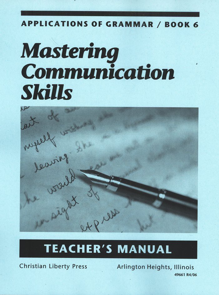 Applications of Grammar Book 6 - Teacher's Manual