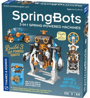 SpringBots: 3-in-1 Spring-Powered Machines