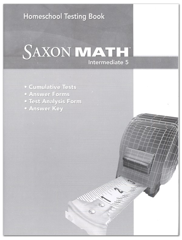 Saxon Math 5 Intermediate Test Book