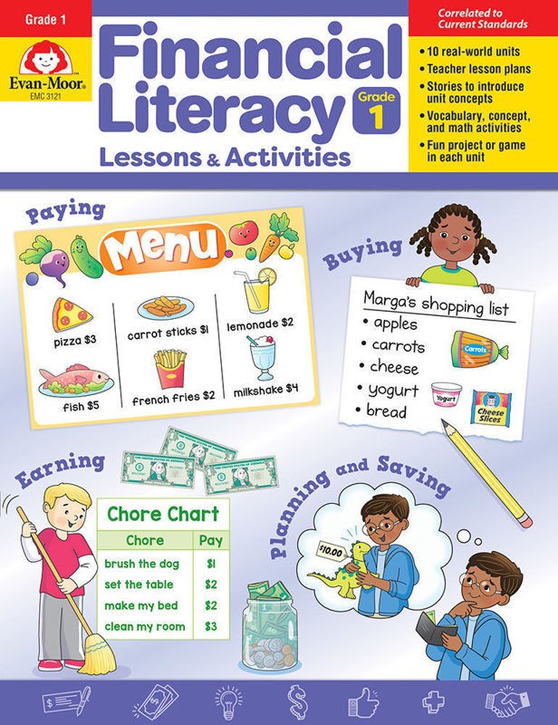 Financial Literacy Lessons and Activities, Grade 1 — Teacher’s Resource, Print