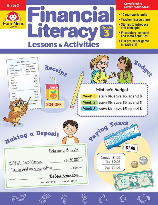 Financial Literacy Lessons and Activities, Grade 3 — Teacher’s Resource, Print
