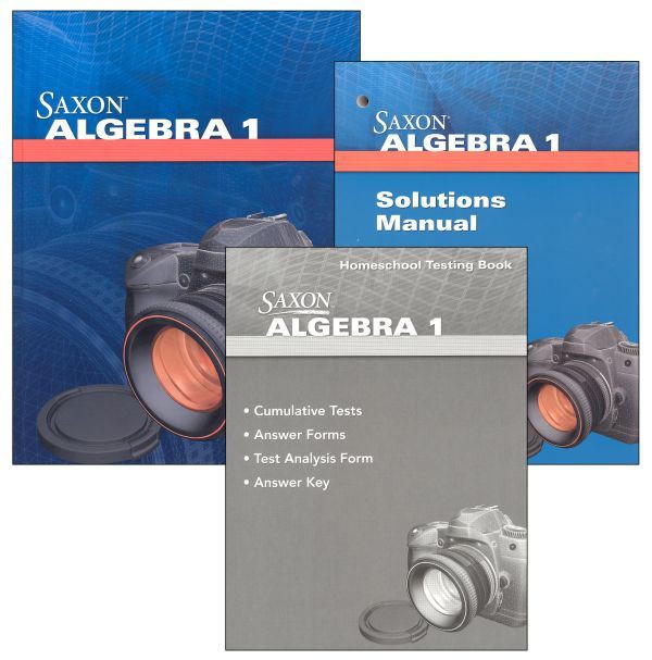 Saxon Algebra 1 4th Edition Kit with Solutions Manual