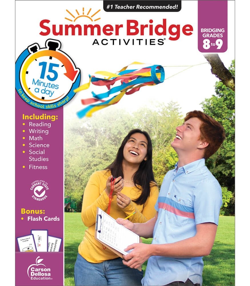 Summer Bridge Activities Workbook Grade 8-9 Paperback