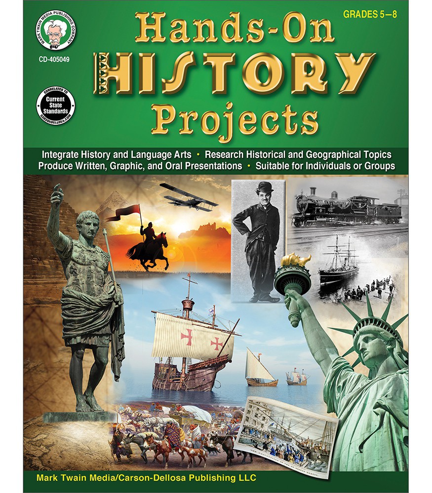 Hands-On History Projects Resource Book Grade 5-8 Paperback