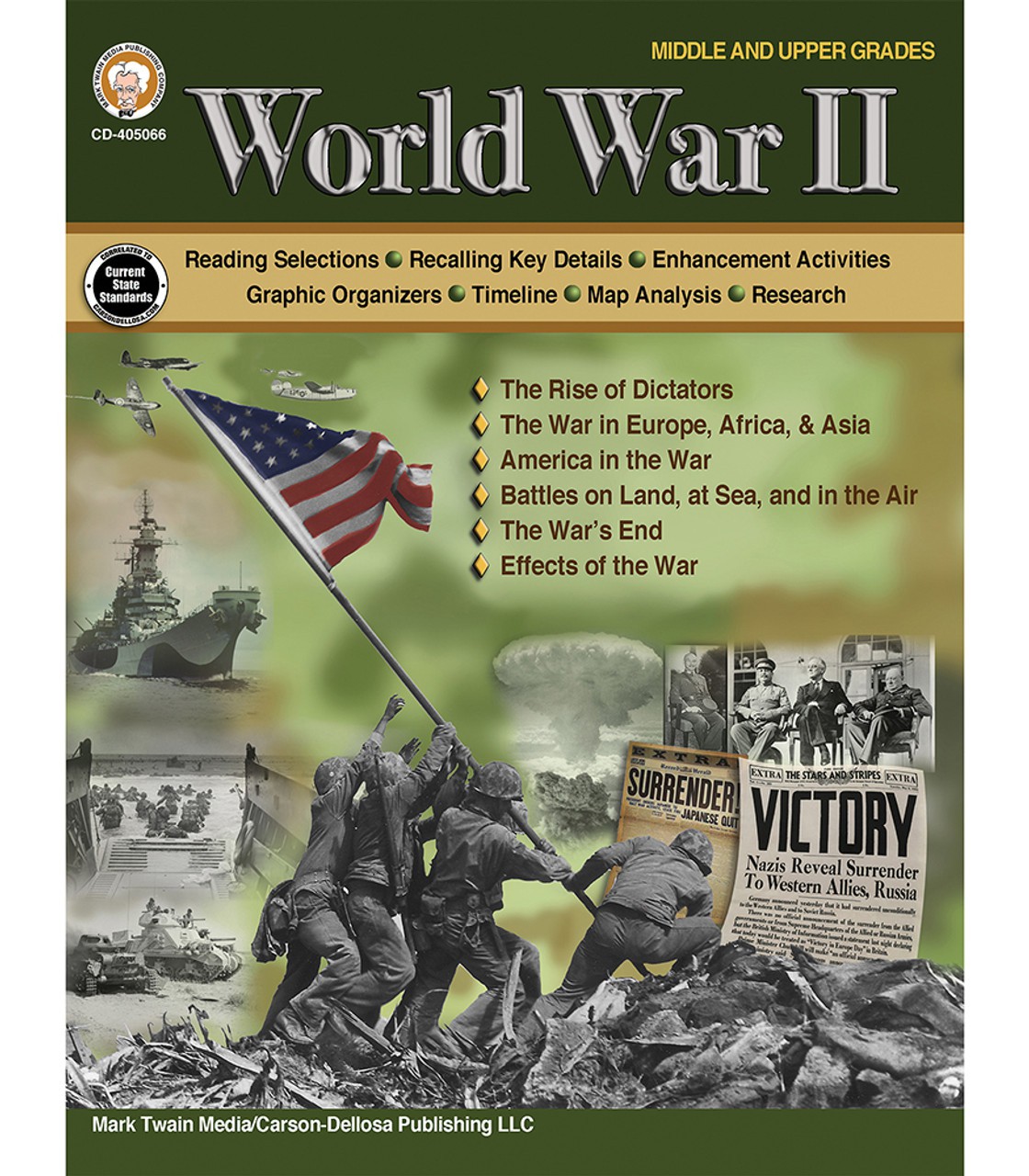 World War II Workbook Grade 6-12 Paperback