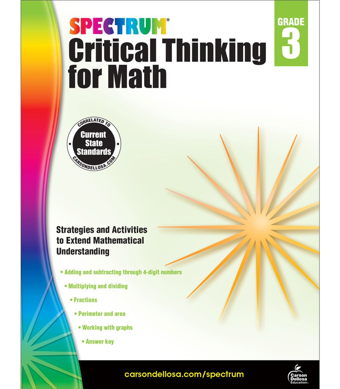 Spectrum Critical Thinking for Math Workbook Grade 3