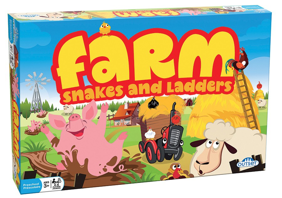 Farm Snakes & Ladders Game