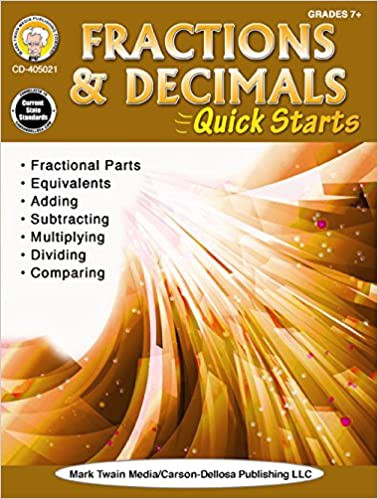 Fractions & Decimals Quick Starts Workbook
