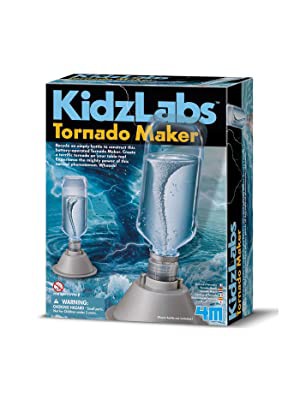 4M KidzLabs Tornado Maker Science Kit, DIY Weather Cyclone, Typhoon, Hurricane Weather - STEM 