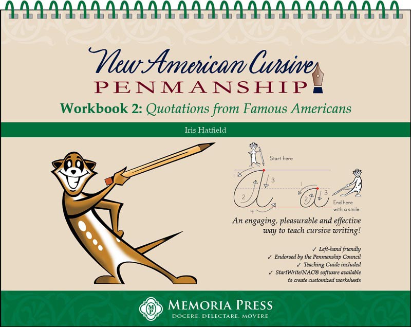 New American Cursive 2: Quotations from Famous Americans