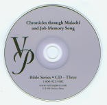 Chronicles Through Malachi Memory Song CD