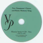 New Testament Greece & Rome Memeory Song CD